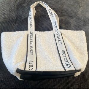 Victoria's Secret Cream and Black Tote